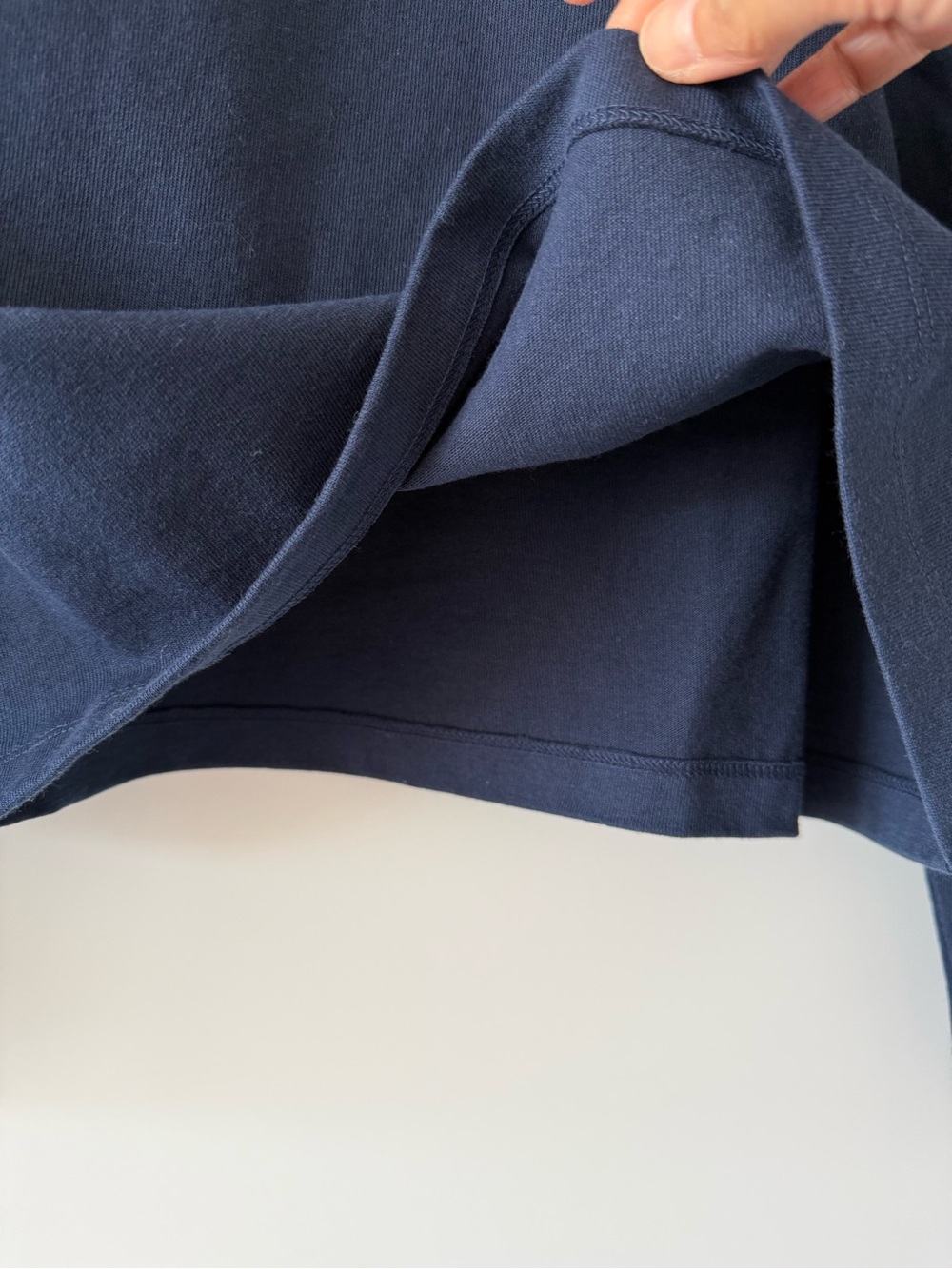 Uniqlo Washed Cotton Polo Shirt (Navy) - Picture 3 of 6